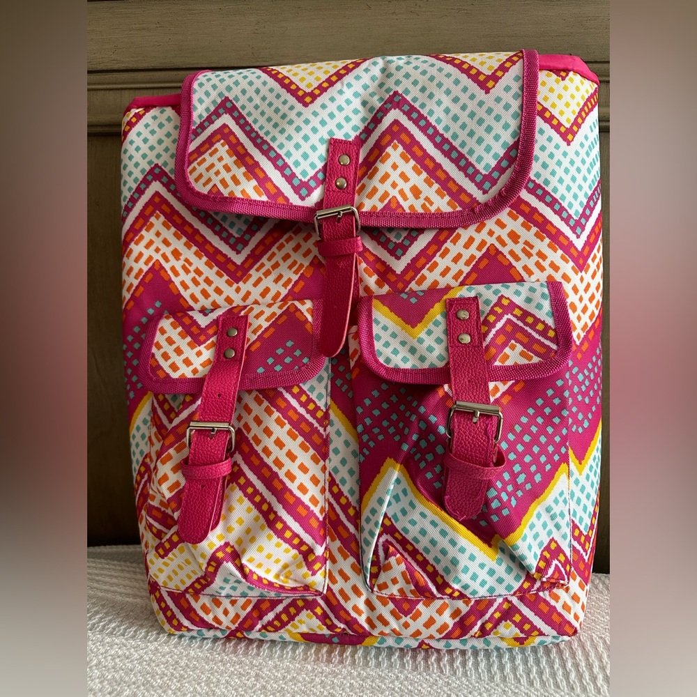 Insulated beach backpack cooler.